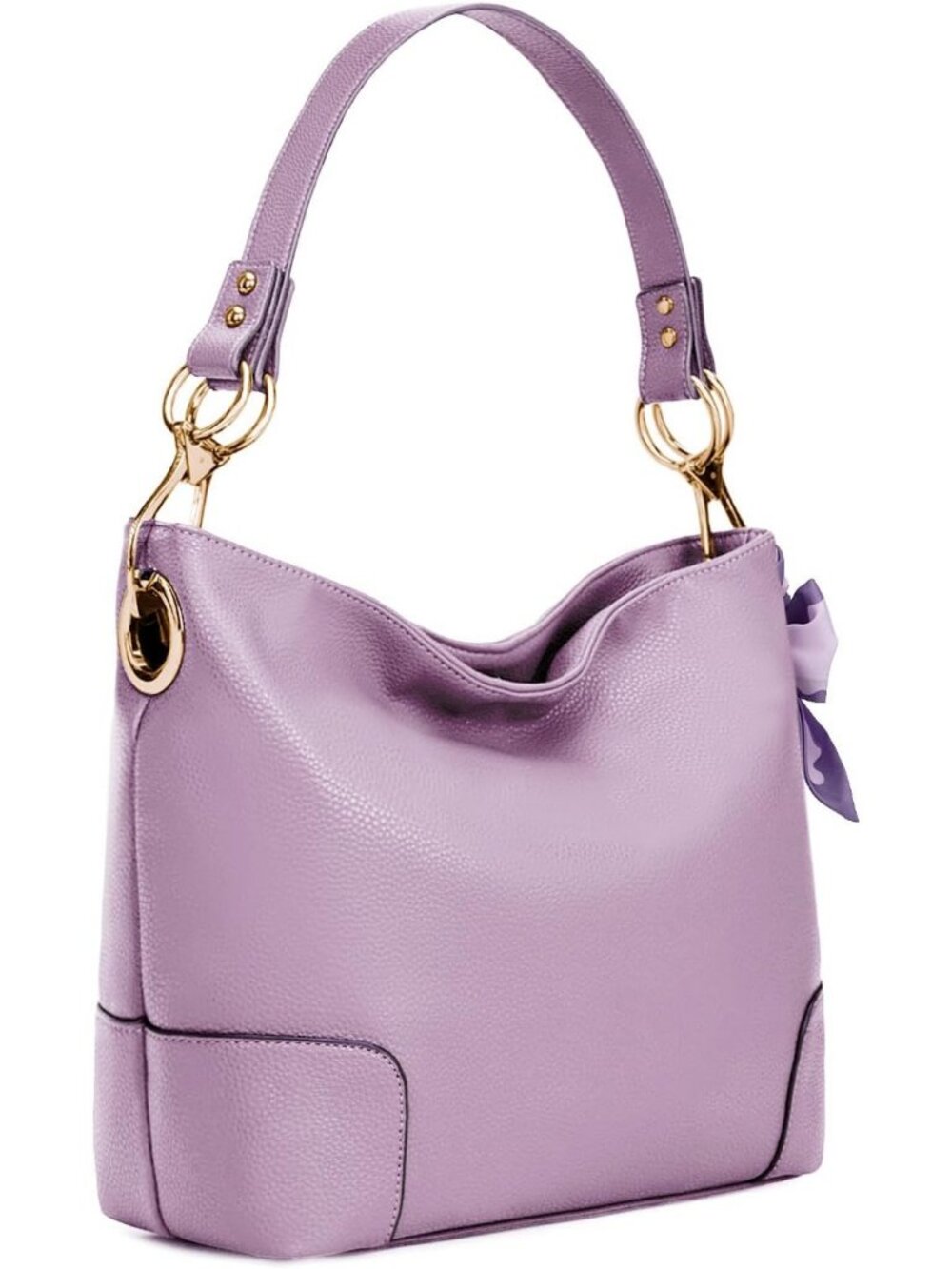 Women's Special Purple Hobo Bucket Top Handle Satchel Shoulder Purse Handbag